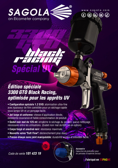 Sagola 3300 GTO Black Racing UV Brochure