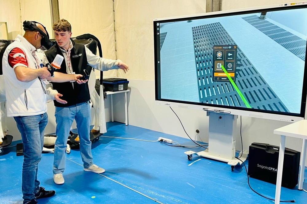 La tecnología de simulación SagolaSPRAY™ arrasa en ferias y centros de formación: todos quieren probarla