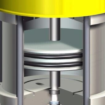 PNEUMATIC AREA SHAFT GROUND AND CHROMIUM-PLATED