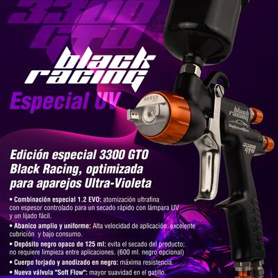 La nueva Sagola 3300 Black Racing UV aplica solo lo justo, ni más, ni menos.