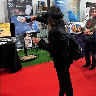 La tecnología de simulación SagolaSPRAY™ arrasa en ferias y centros de formación: todos quieren probarla