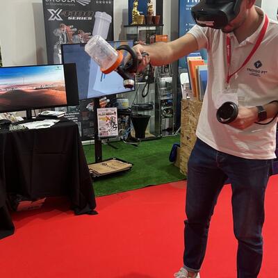 La tecnología de simulación SagolaSPRAY™ arrasa en ferias y centros de formación: todos quieren probarla