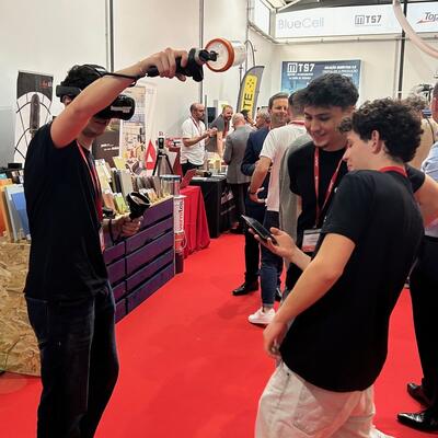 La tecnología de simulación SagolaSPRAY™ arrasa en ferias y centros de formación: todos quieren probarla