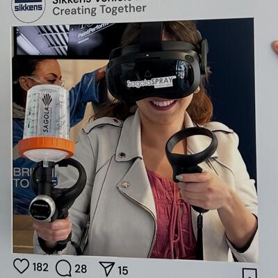 La tecnología de simulación SagolaSPRAY™ arrasa en ferias y centros de formación: todos quieren probarla